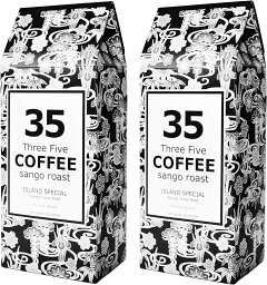 35COFFEE コーヒー ブレンド 沖縄 サンゴ焙煎 ISLAND SPECIAL (アイランドスペシャル) サンゴ ロースト チコリブレンド 自家焙煎 粉 140g 2袋
