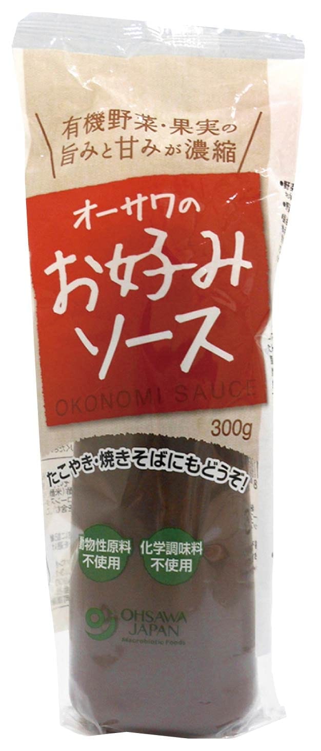 有機家 無添加 お好みソース 300g コンパクト砂糖・動物性原料不使用、 有機野菜と果実の旨みと甘みが濃縮。お好み焼き、たこ焼き、焼きそばなどねっとり使いたいメニューにどうぞ。 300グラム (x 1)