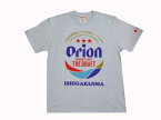 メール便ネコポス発送Orion　オリオンビール・半袖　Tシャツメンズ　レディースドラフトロゴ　＜ISHIGAKIJIMA＞デザイン　ライトブルー　Lサイズ