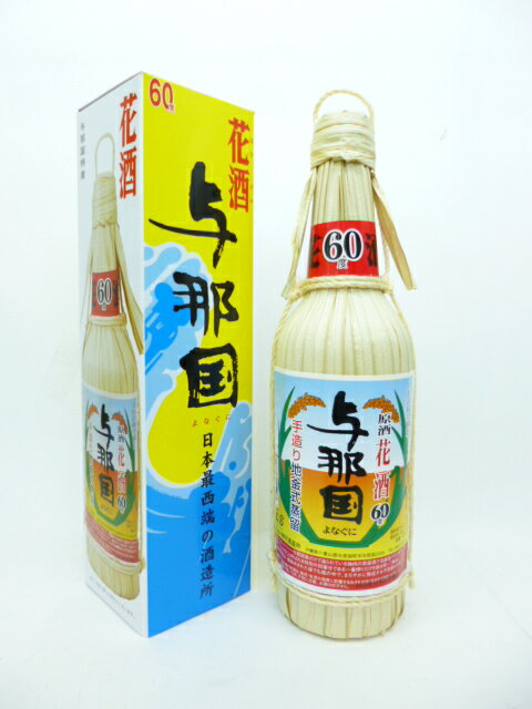 【崎元酒造所】花酒 与那国 60度クバ巻 600ml