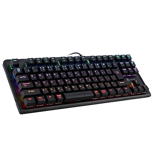 ICLEVER ゲーミングキーボード 赤軸 テンキーレス 日本語配列 有線 91キー メカニカルスイッチ LEDバックライト WINDOWS XP/VISTA / 7/8/10対応 G01 ICLEVER ゲーミングキーボード 赤軸 テンキーレス 日本語配列 有線 91キー メカニカルスイッチ LEDバックライト WINDOWS XP/VISTA / 7/8/10対応 G01