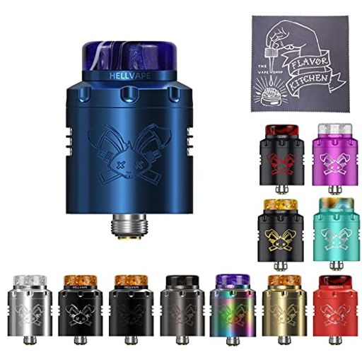 yV3zHELLVAPE DEAD RABBIT 3 RDA a24MM fbhrbg fgr 3+FLAVORKITCHENIWiVAPENXZbg (BLUE)