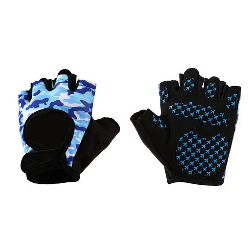 サイクリンググローブキッズ指切り手袋自転車グローブ男の子女の子3-6歳子供用手袋夏滑り止め通気性ハ..