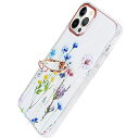 YUYIB IPHONE13 PRO MAX 用 ケース リング付き クリア 花柄 かわいい おしゃれ キャラクター 女性人気 耐衝撃 スマホケース 携帯カバー IPHONE13PRO MAX 用 カバー (IPHONE13 PRO MAX 6.7”