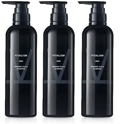 バイタリズム シャンプー バイタリズム(VITALISM) スカルプケア シャンプー ノンシリコン メンズ (男性用) 500ML (3本) 大容量 ポンプ式 (リニューアル版)