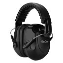 [PROCASE] 大人用 防音イヤーマフ、遮音 調整可能なヘッドバンド付き 耳カバー 耳あて 聴覚保護ヘッドフォン、ノイズ減少率:NRR 28DB -ブラック