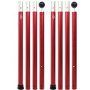 SOOMLOOMアルミポール テント・タープ設営用 A6061アルミニウム 外径33MM 4節連結 2本入り 分割式 プッシュボタン式 多段階調節可能 キャンプ...