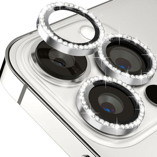 IPHONE 16プロ/IPHONE 16プロ マックス用 カメラレンズカバー カメラフィルム チタン合金製 IPHONE 16 PROカメラレンズ保護フィルムガラス キラキラ 耐衝撃 防塵 高透過率 露出オーバー防止 キズ防止 黒縁取り 硬度9H