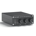 FosiAudioTB10A2チャンネルアンプ100Wx2パワーアンプステレオオーディオアンプレシーバーTPA3116ミニHi-FiクラスD内蔵アンプ2.0CHホームスピーカー用低音と高音のコントロール付き