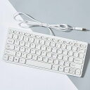 K1000USB有線キーボードミニ英語配列78キー静音小型薄型コンパクトテンキーなしメンブレンUSB接続1.5Mコード付きPC/ノートパソコン/コンピュータWINDOWSMACに対応(ホワイト)(2)