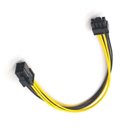 BRIIKPP8ピン(オス)-6ピン(メス)補助電源変換ケーブル変換グラフィックボード(20cm)