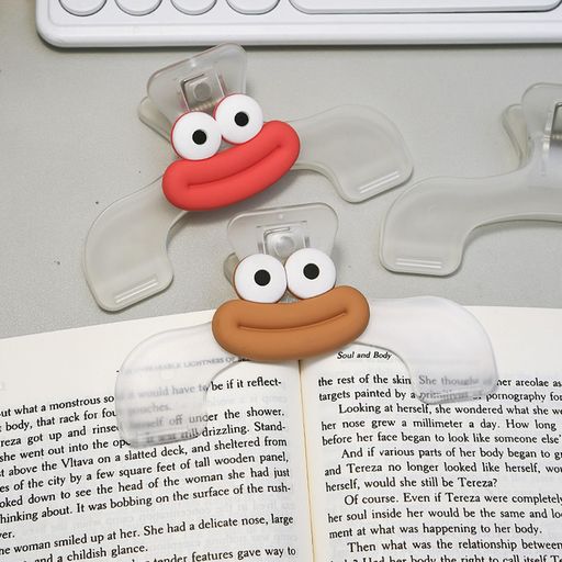 AirAkl2個読書用ブッククリップ、ブックページマーカークリップ、教科書クリップ透明本開いたまま固定本クリップ使いやすい、便利クリップ食品保存、文房具事務用品...