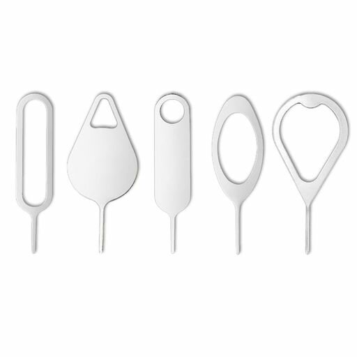 SIMカードリリースピン取り出しピンSIM解除SIMイジェクトピンスマホ用SIMカードスロット取り出し交換部品交換パーツ抜き出し軽量耐久性小型携帯操作が簡単5本...