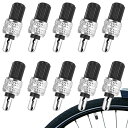 TBDBNR自転車空気長持ちバルブ10個セットバルブコアバルブ変換英式交換簡単自転車用虫ゴム不要空気入れが軽い携帯しやすい耐久性互換性小径車折り畳み自転車シティ...