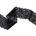 花柄レースリボン黒DIY手芸服装素材ギフト飾り装飾材料長さ9M/巻