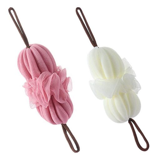 2個セットボディウォッシュボールボディースポンジフラワーボール柔軟ボディウォッシュボールバスルームに適しています