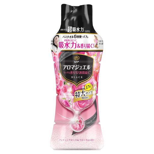 レノアハピネスアロマジュエル香り付け専用ビーズアンティークローズ&フローラル本体特大805mL