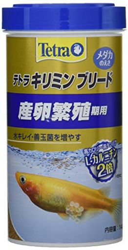 メダカの産卵繁殖期の栄養補給に適したフード L-カルニチン配合 タンパク質やエネルギーを増やし、健康維持することで、メダカの産卵繁殖をサポートします 化吸収に優れたフレークタイプで、食べ残しや排泄物が減り、水の汚れを軽減します 善玉菌の増殖を助け、メダカの健康維持に役立てます