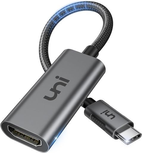 USB TYPE-C HDMI変換アダプタ【4K@60HZ映像出力】 UNIACCESSORIES タイプC端子 HDMI変換アダプター THUNDERBOLT 4/3 IPHONE 15 PRO/MAX、MACBOOK PRO 2023/AIR