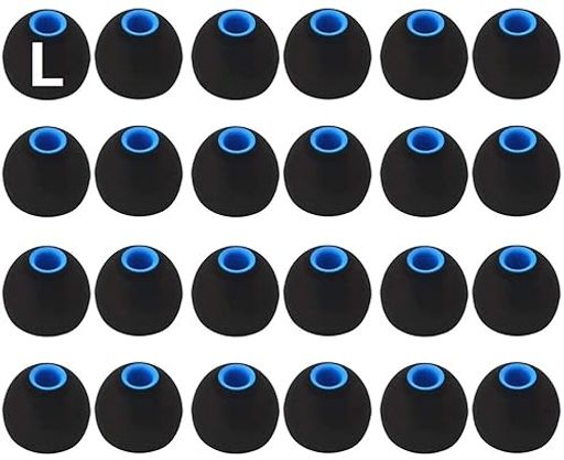 A-Pcasイヤーピース2種類硬度のシリコンの組み合わせたハイブリッドイヤーピースLサイズ24個入り遮音性重低音強化Sony用1000xm5用1000xm4用内径ダイヤ約3.8mm~4.5mmカナル型イヤホン交換用イヤー…