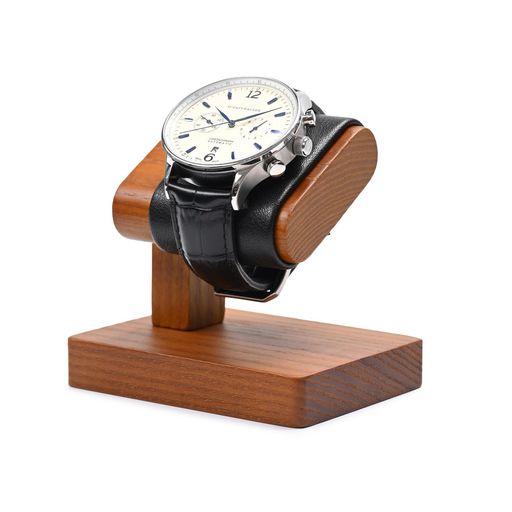 OIRLV 腕時計 スタンド ウォッチスタンド 木製 1本用 高級 おしゃれ 時計置き台 SM21403 (ブラック)