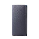 エレコムiPhone12miniケースQi充電対応ソフトレザーイタリアン(Coronet)ロイヤルネイビーPM-A20APLFYILNV