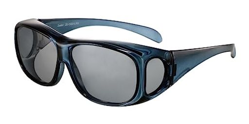 [ZEALOT(ジーロット)] ZEOG01LNV オーバーサングラス オーバーグラス サングラス レディース 眼鏡の上から 偏光 曇りにくい 眼鏡 UVカット ブルーライトカット 花粉症対策 日本製 運転用 ZE-OG01L ネービー