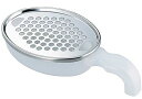 下村企販 日本製 おろし器 ハンドル付き 傾斜 プロおろし おろし名人すべらん クリア 燕三条 22470(3)