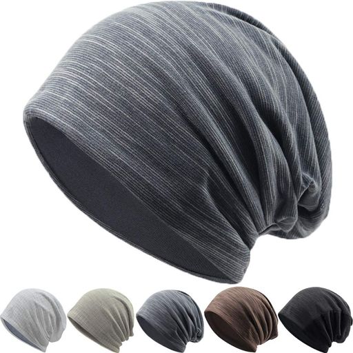[MECOLO]ニット帽ソフトガーゼシンプルなデザイン・肌に優しい・締め付け感ゼロオールシーズンストレッチ性柔らかい綿無地ロールアップワッチビーニーニットキャップガーゼ帽子サマー…