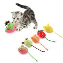 VNGOLERRY猫おもちゃネズミ玩具5個セットペットおもちゃマタタビキャットニップキャットトイ鼠噛むおもちゃぬいぐるみおもちゃストレス解消運動不足ペット用品(4)