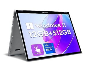 CHUWI MINIBOOK X WINDOWS 11【日本語キーボード】CELERON N100ノートパソコン10.51インチ12G RAM+512G ROM+SSD拡張+ タッチパネル1920*1200 16:10 IPSディスプレイ最大2.8GHZ
