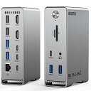 GIISSMOMacbookPro/Air専用14-IN-2ドッキングステーションTypecDock3画面モードトリプルディスプレイ対応MST機能4K@60HzHDMIポート100W出力10GbpsUSB-Aポート(2)