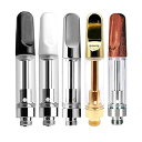 0.5ML 交換用カートリッジ 510スレッド対応 ◆ AIRIS MYSTICA YOCAN KODO AIRIS QUASERなど 510スレッド対応ヴェポライザーでお使い頂けます! リキッド用アトマイザー リキッドホール:径2.0MM×4口 CBDリキッドに最適!◆カラー:ホワイト・ブラック・ウッド・ゴールド・シルバー