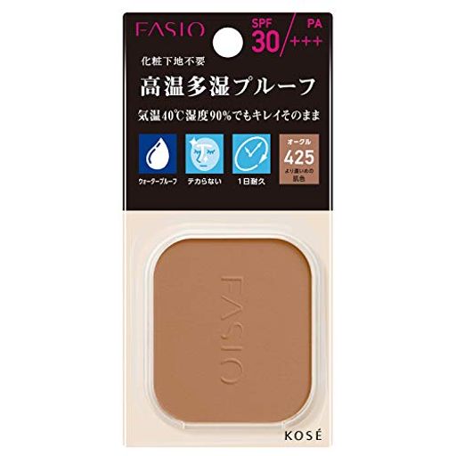 FASIO(ファシオ) パワフルステイ UV ファンデーション レフィル 425 オークル より濃いめの肌色 詰替え用 10G