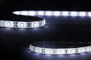 12V高輝度LEDテープライト SMD 2835 3528 5M 300連 強力粘着両面テープ 正面発光防水仕様IP65 切断可能 (ホワイト)