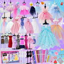 縫わない洋服デザインキットトルソー5個セットメイキングトイ手芸キット洋裁手作りキット裁縫おもちゃ子供高学年小学生女の子プレゼント誕生日ギフト(パターンとマニュア...