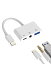 LIGHTNING USB ѴץƱUSB3.0夦3.5MM ۥ󥸥å(3 IN 1)ʬץAUXإåɥۥץ饰OTG³®Ŵ凉ץååץ饤ȥ˥󥰤äɥСUSB-A TO