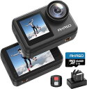 AKASO BRAVE 7 LE アクションカメラ 4K 20MP 64GBメモリカード付き IPX7本機防水 40M防水(防水ケース付属) 六軸手ぶれ補正 デュアルカラースクリーン タッチパネル式 タイムラプス WIFI/TYPE-C外部マイク対応(2)
