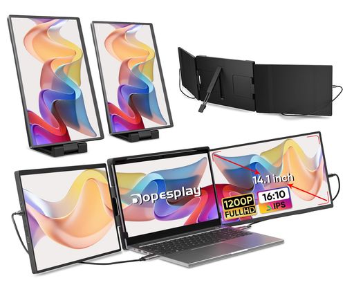 【2025新型モデル】デュアルモニターDopesplay360°回転14~17.3インチ2画面拡張トリプルノートパソコン用モバイル14インチノートパソコン画面エクステンダーFHDIPSデュアルモニター折りたたみ式 【2025新型モデル】デュアルモニターDopesplay360°回転14~17.3インチ2画面拡張トリプルノートパソコン用モバイル14インチノートパソコン画面エクステンダーFHDIPSデュアルモニター折りたたみ式