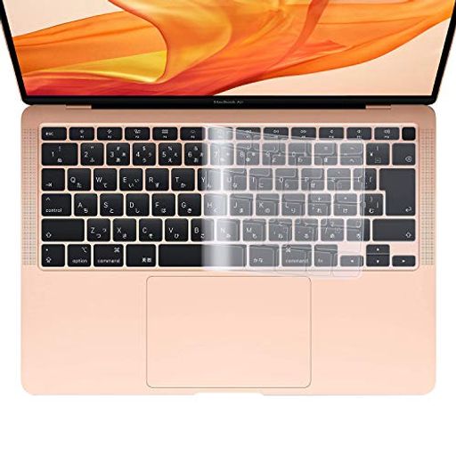 【2020秋冬 M1チップモデル】TOWOOZ MACBOOK AIR 13 キーボードカバーフィルム 日本語 JIS配列 超薄型 超耐磨 洗浄可 高い透明感 2020 MACBOOK AIR 13キーボード 保護 フィルム 防水防塵 MACBOOK