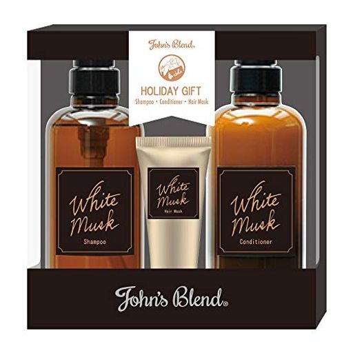 JOHN’S BLEND(ジョンズブレンド) ギフトセット 限定デザイン ヘアケアセット OA-JON-51-1 ホワイトムスク 3個アソート