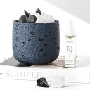 CJDUA アロマストーンセット ストーンディフューザー アロマディフューザー 天然石300G アロマオイル10ML クレーター模様のカップ 白水晶 黒曜石 ク...