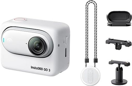 INSTA360 GO 3 VLOG カメラ アクションキット 64GB 小型 軽量 ポータブル アクションカメラ ハンズフリーPOV撮影 どこにでもマウント 手ブレ補正 リモートプレビュー対応 防水 旅行 スポーツ YOUTUBER・VLOGGER向き