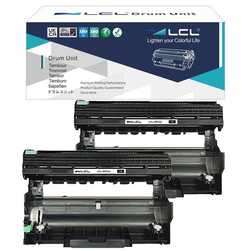 LCL BROTHER用 ブラザー用 DR-23J (2パック ブラック) 互換ドラムユニット 対応機種:HL-L2300 HL-L2320D HL-L2360DN HL-L2365DW DCP-L2520D DCP-L2540DW