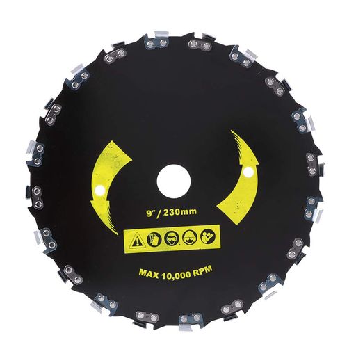 9インチ草刈機用チップソー草刈り機替え刃チェーンソー歯ブラシカッターブレード交換20Tブレード刃の交..