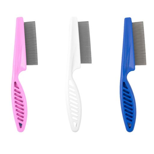 サムコスペット用ブラシ3本セットノミ取りコームステンレス製ノミ取り櫛犬猫ブラシシャギングコーム蚤取りペット用品クリーニングコーム犬や猫の美容に最適