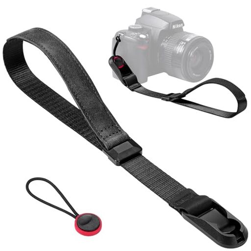 [Yullmu]新型3層構造リストストラップカメラハンドストラップカメラストラップアンカー設計三角リング..