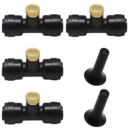 ミストシャワー屋外【6点セット】ミストノズルミスト散水ノズルフラワーガーデニング用品、芝生ガーデ..
