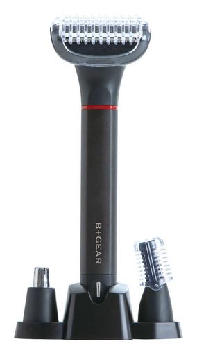 ヒーローグリーン【B+GEARビーギア】充電交流式ボディシェーバーフェイスシェーバー電気シェーバーボディーグルーミングキットグルーミングキットグルーマー全身ひげそり髭剃りトリマ…