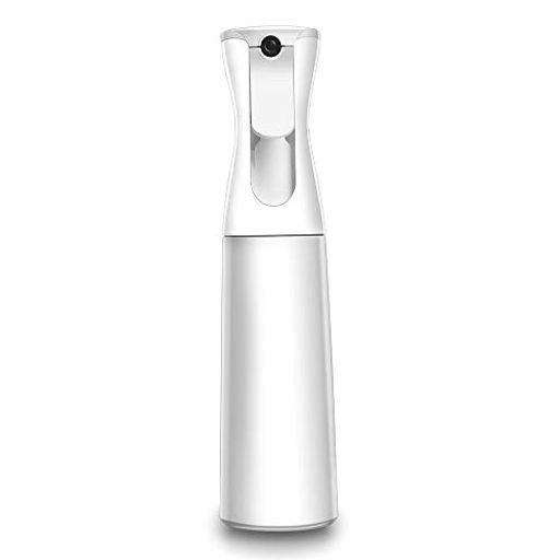 スプレーボトルKIMINO【超微粒ミスト霧吹き】300mlスプレーボトル漏れ防しデザイン連続スプレー大容量清掃/美容/園芸用スプレーボトル「カラー:白」